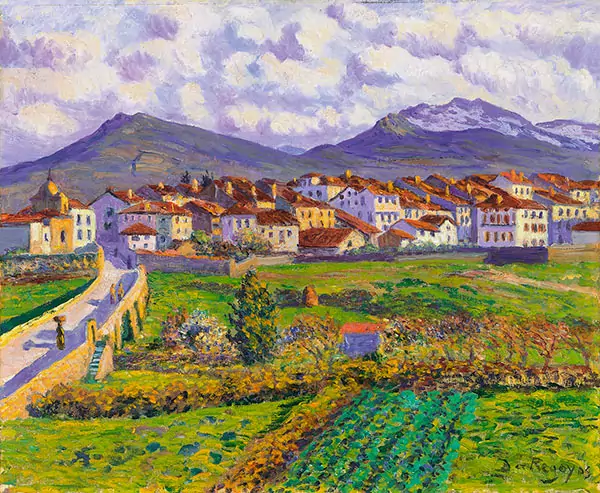 Abanico “Paisaje de Hernani” para la tienda del Museo Carmen Thyssen Málaga - Imagen 2